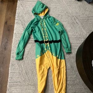 Tipsy Elves Buddy the Elf Elf Christmas Onesie Jumpsuit Men’s XL